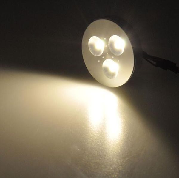 

led under cabinet puck lights 3w 4w for black/white/silver shell light