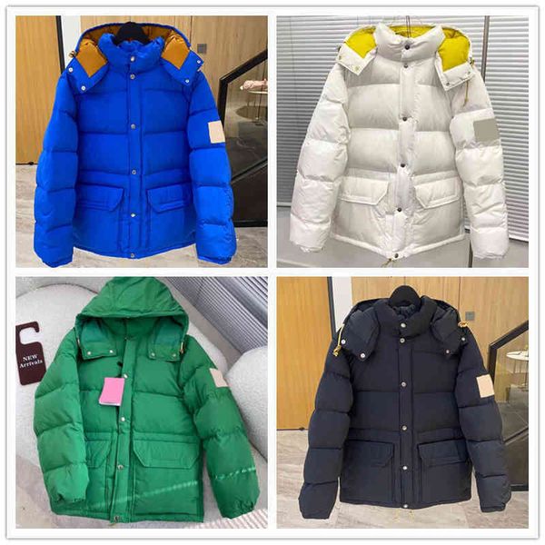 

men's down & parkas down jacket men's hooded thick white duck ladies parker fashion casual winter afxf, Black