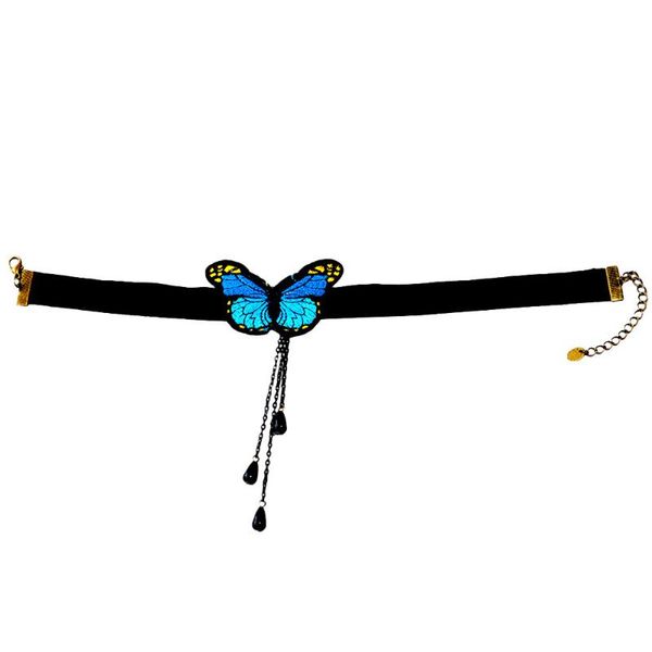 

pendant necklaces 1pc butterflies necklace decorative choker female neck accessory gift, Silver