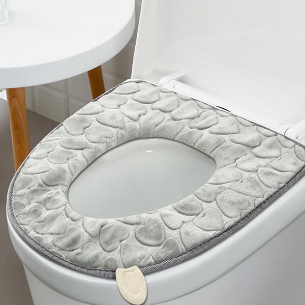 

toilet seat covers 3pcs heart shape pattern plush cushion universal pad