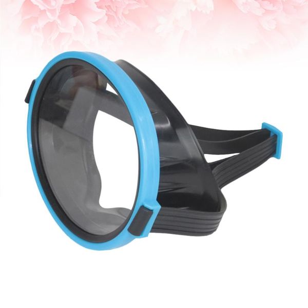 

diving masks 1 pc mask waterproof glass swim goggle pe frame swimming anti-fog dive (blue)
