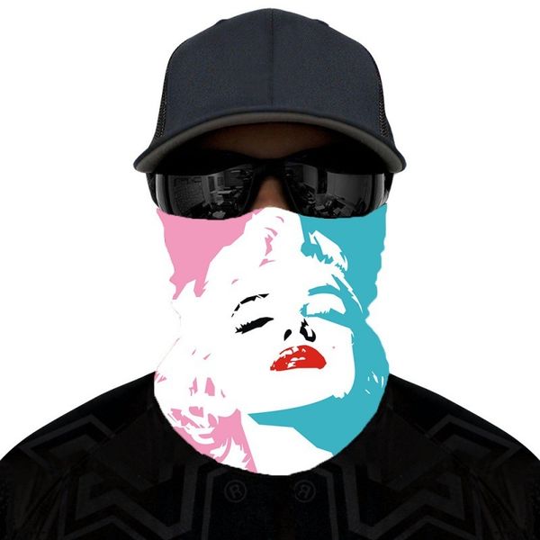 

digital 3d printing scarf figure sunscreen windproof motorcycle riding magic towel mask