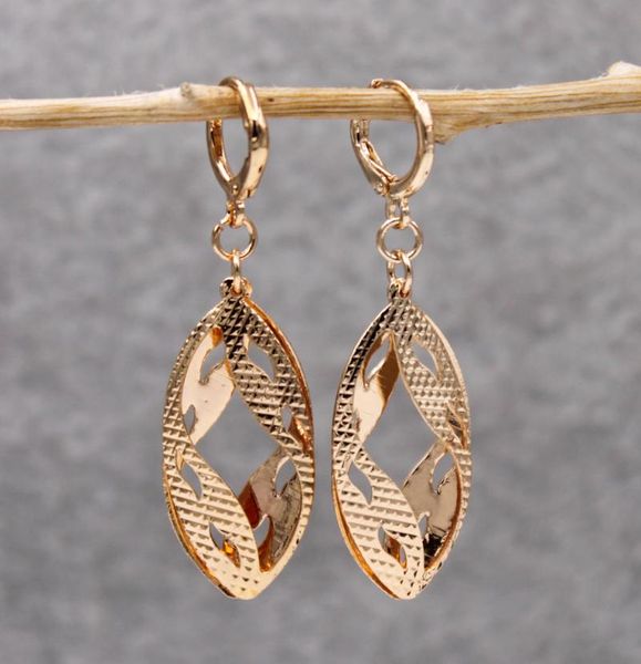 

dangle & chandelier bohemia oval metal gold copper drop earrings for women fashion jewelry accessories woman earring wedding party gift, Silver
