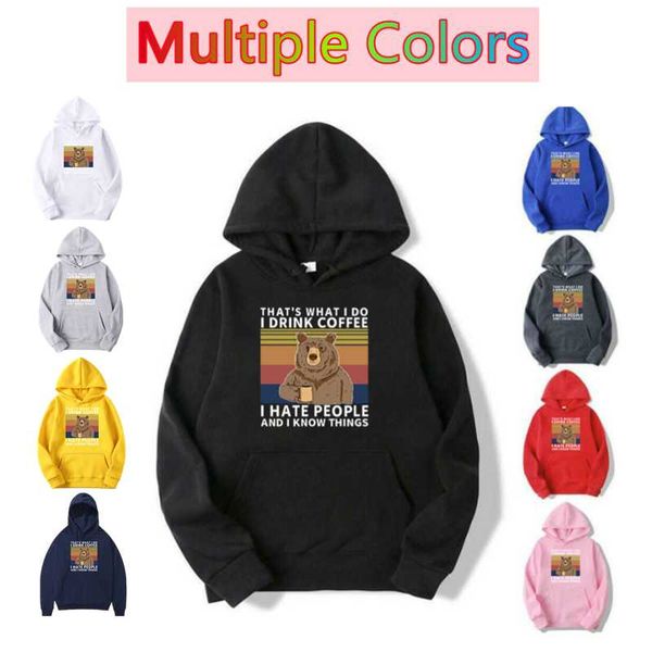 

men's hoodies & sweatshirts 2021 men women hip hop sweatshirt hoodie solid printed streetwear harajuku pullover hooded cotton fleece wi, Black