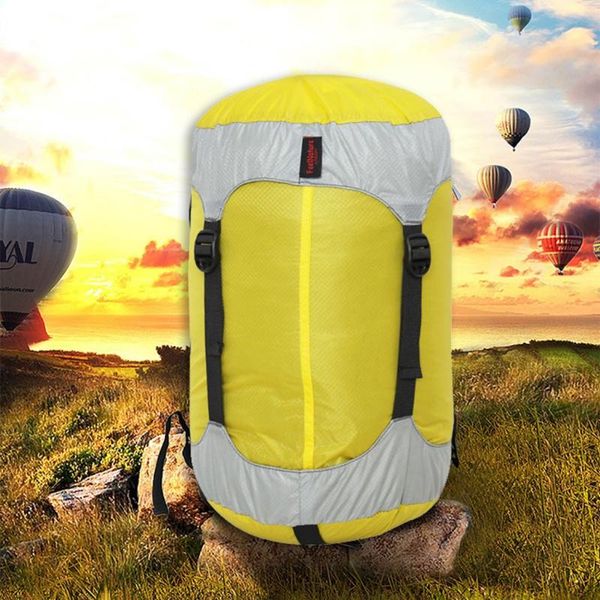 

outdoor sleeping bag compression stuff sack convenient lightweight storage package camping hiking bags