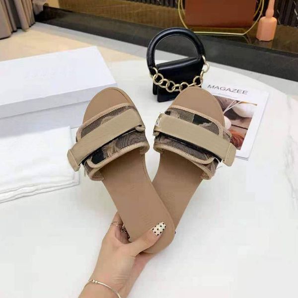 

2021 nude camouflage slippers designers women sandals band nylon adjustable strap slides sandal technical fabric supple tonal rubber sole wi, Black