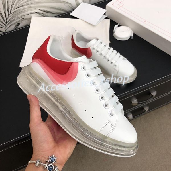 

fashion men shoe designer women leather lace up platform oversized air cushion sole sneakers mens womens luxury velvet suede casual shoes 35, Black