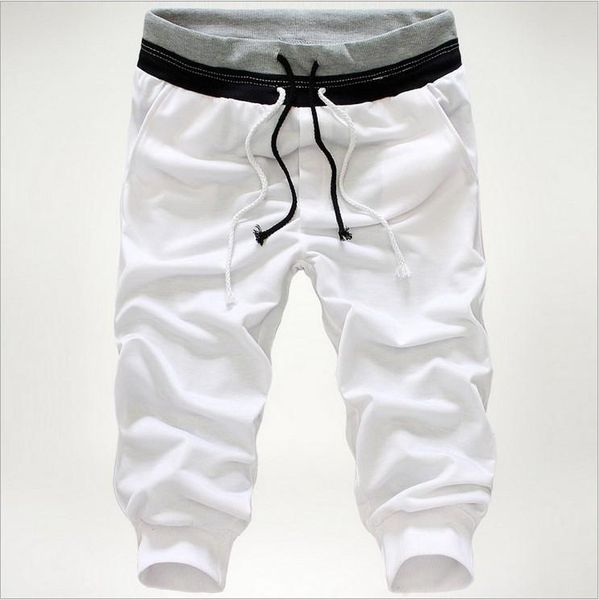 

spring 2021 casual pants youth fashion men's cropped sports shorts, White;black