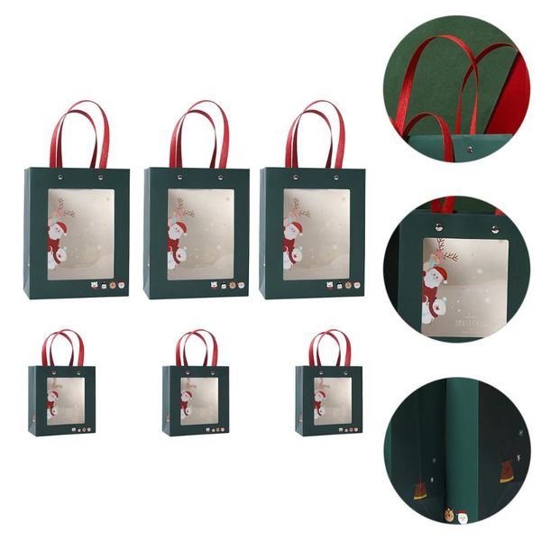 

6pcs creative present pouch xmas package wrapping bag for festival gift wrap