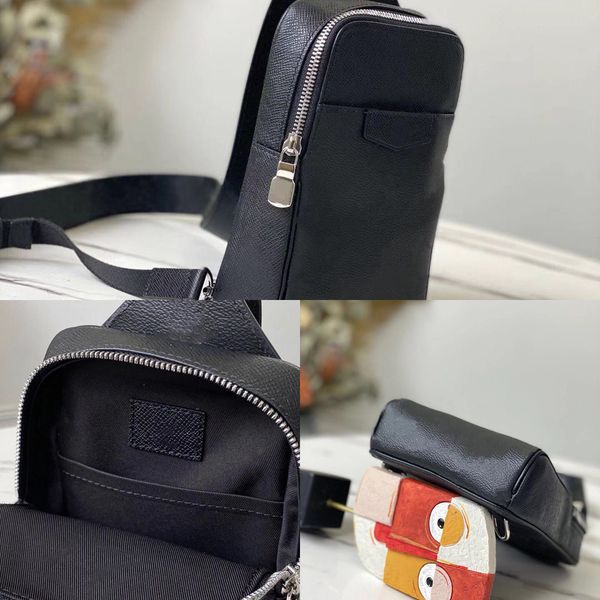 

canvas bag men's outdoor shoulder classic with coated cowhide trim hook adjustable shoulders strap for easy carrying boys fashion chest