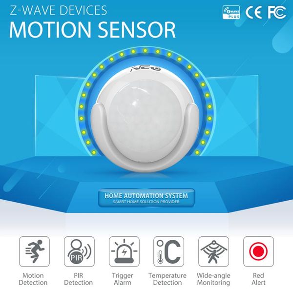 

smart home control arrival z-wave 3 in 1 pir motion/lighemperature sensor detector automation alarm system motion eu 868.4mhz