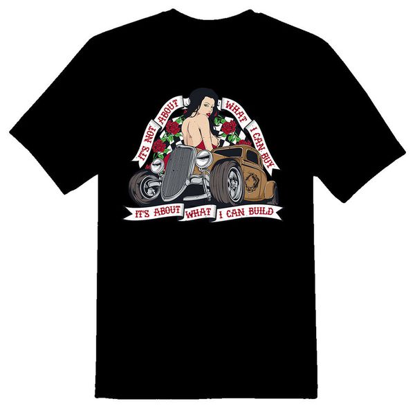 

rod builder its about what i can build black or white tee, White;black