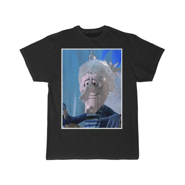 

snow miser a year without santa claus men's short sleeve tee, White;black