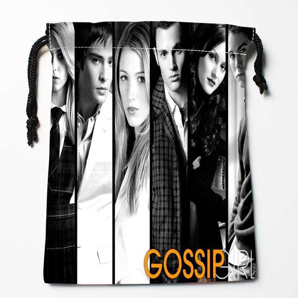 

storage bags arrival gossip girl drawstring custom printed receive bag type size 18x22cm