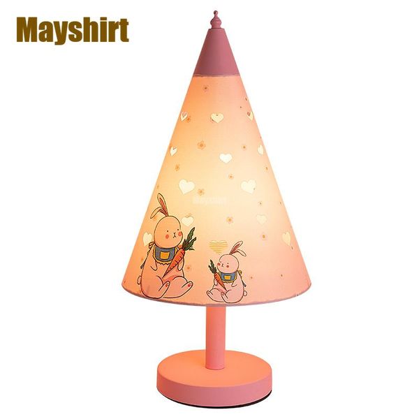 

table lamps pink christmas tree for bedroom cartoon children room art deco desk lamp girl bedside gift light fixtures