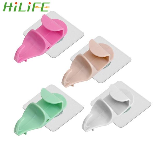 

hooks & rails hilife 1pc strong self adhesive hook plastic wall storage washbasin hanger holder for home kitchen bathroom organization