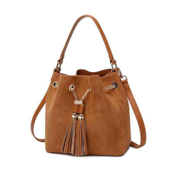 

2021 flannel fashion portable ins small bag oblique cross chain leisure single shoulder mini bucket women's, Black;red