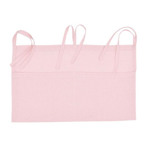 

storage bags crib organizer diaper born double pockets decorative hanging bag linen bedding accessories nursery wipes baby bed