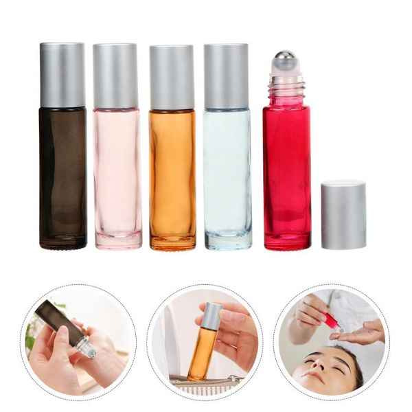 

storage bottles & jars 10pcs practical 10ml essential oil roll-on perfume subpackage container