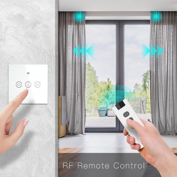 

smart home control remote wifi switch for electric curtain shutter work with alexa google voice assistant