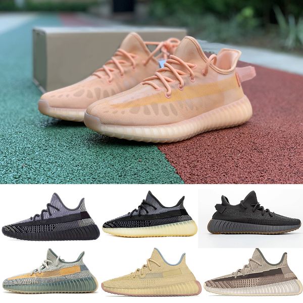 

with box cinder kanye west shoe v2 sulfur mono clay ice earth asriel linen tail light static reflective running shoes get qyality