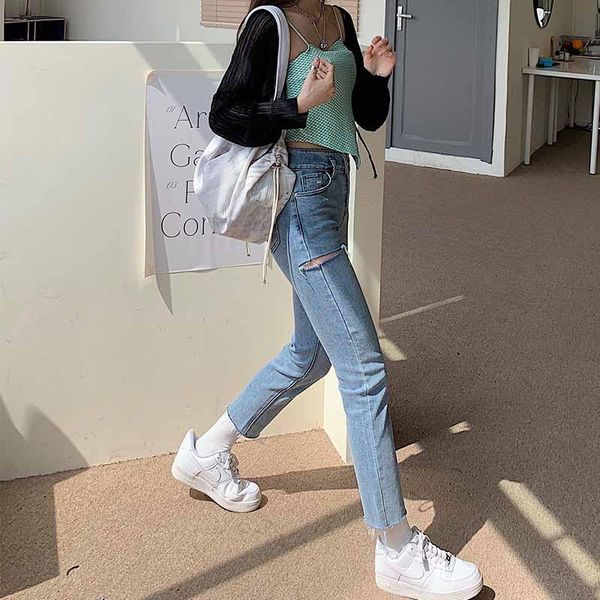 

women's pants & capris female cute japan kawaii casual lazy ripped ins trousers korean punk harajuku ulzzang vintage clothes for women, Black;white