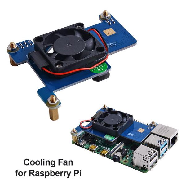 

bus power supply module expansion board and built-in cooling fan for raspberry pi 4b/3b+/3b fans & coolings