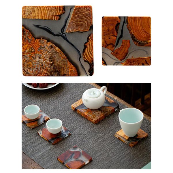

mats & pads japanese style resin pine pad absorbent kitchen tableware decor