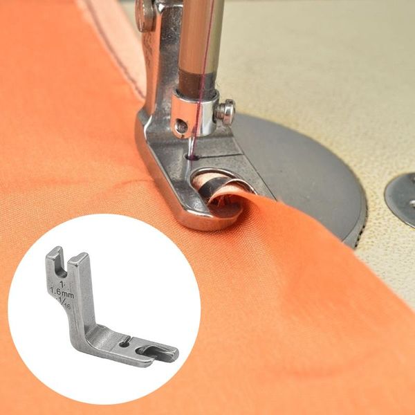 

1pc 1.6mm-8mm industrial single-needle domestic crimping presser feet kit hem foot spare parts for sewing machine accessories notions & tool, Black