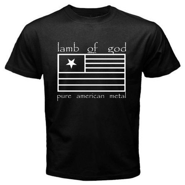 

new lamb of god pure logo men's black t-shirt size s-3xl, White;black