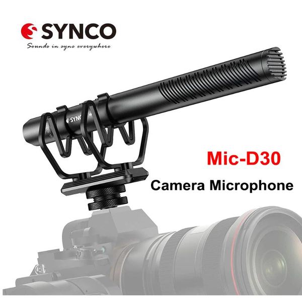

microphones synco mic-d30 sgun on camera microphone cardioid condenser audio video mic for smartphone recorder lapcamcorder
