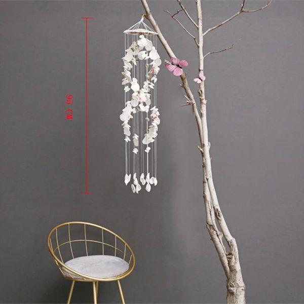 

decorative objects & figurines 95cm seashells wind chime indoor outdoor natural beach wall hanging ornament home garden decoration birthday