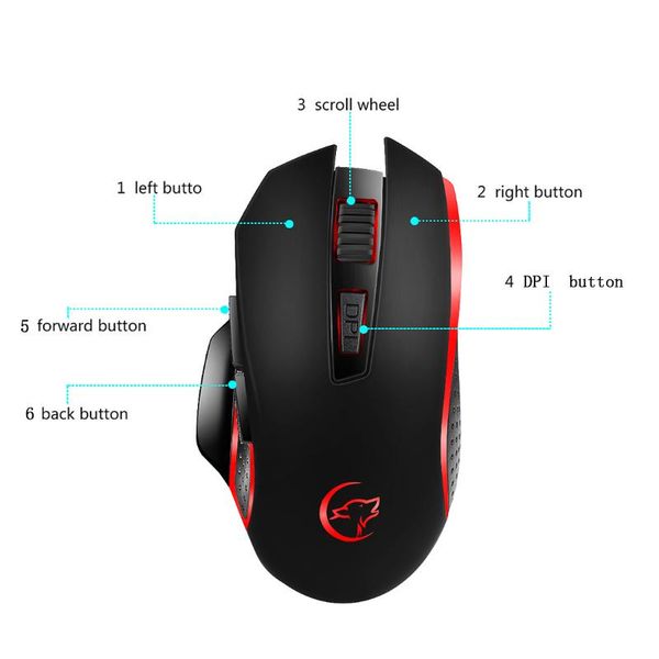 

2.4ghz wireless mouse gamer game mice with usb receiver mause for pc gaming lap.