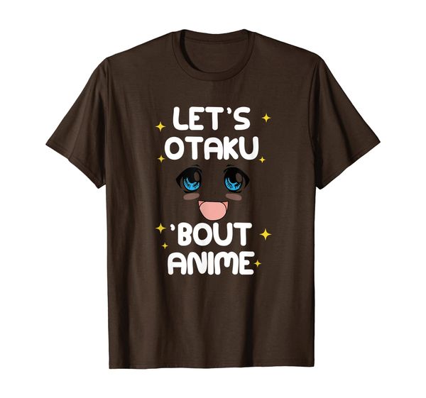 

Funny Lets Otaku Bout Anime T-Shirt, White;black