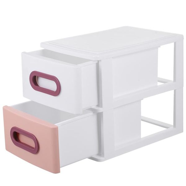 

storage drawers plastic container 2-drawer organizer fashion jewelry box