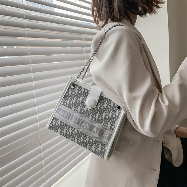 

outlet sale 80% off bag female new net red fashion large capacity one shoulder messenger bag chain foreign style letter dhi0