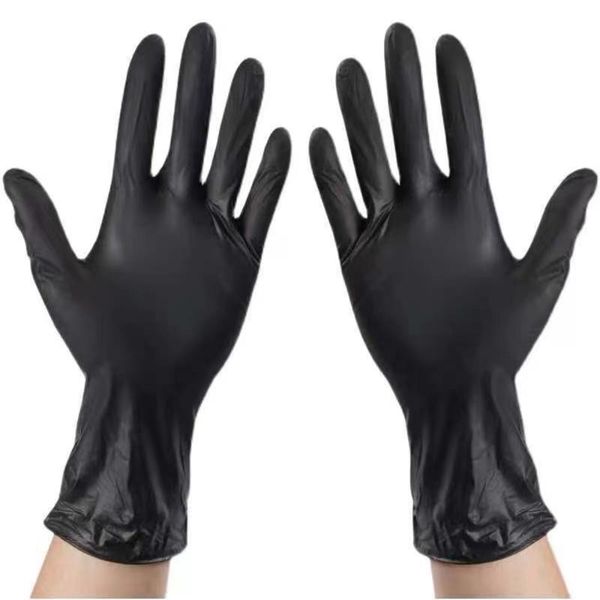 Luvas descartáveis ​​100pcs Latex sem exame de pó livre tatuagem de alta proteção elástica Guantes nitrilo