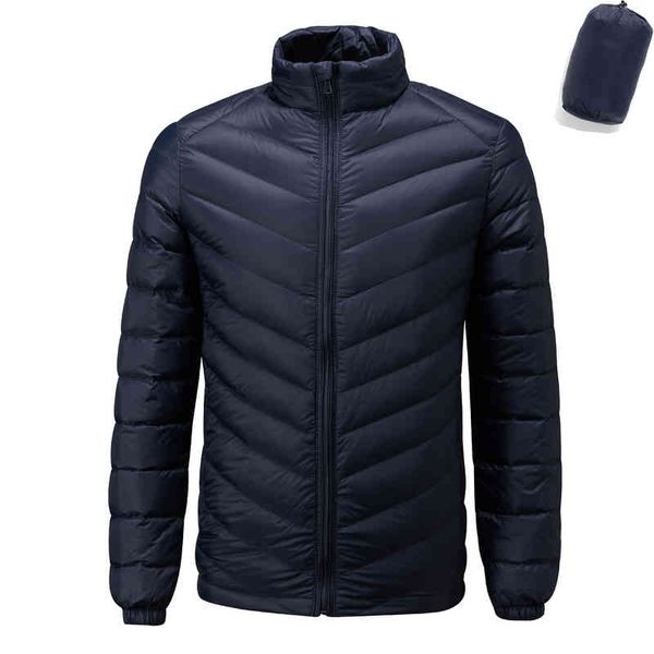 

ultra light 90% white duck thin ets windproof warm parka casual winter for men down coat waterproof, Black;white