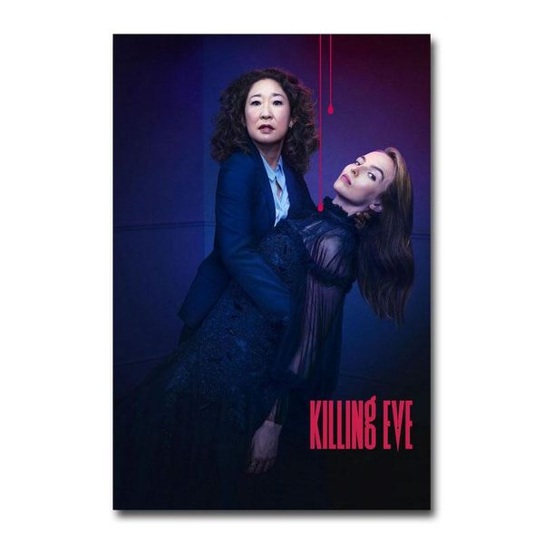 

paintings killing eve tv season 2 silk poster canvas wall art print painting 30x45cm 60x90 picture modern home decoration