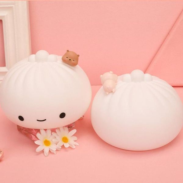 

night lights cute buns pat colorful soft light bedroom holiday children gifts cartoon christmas home decorati t7c9
