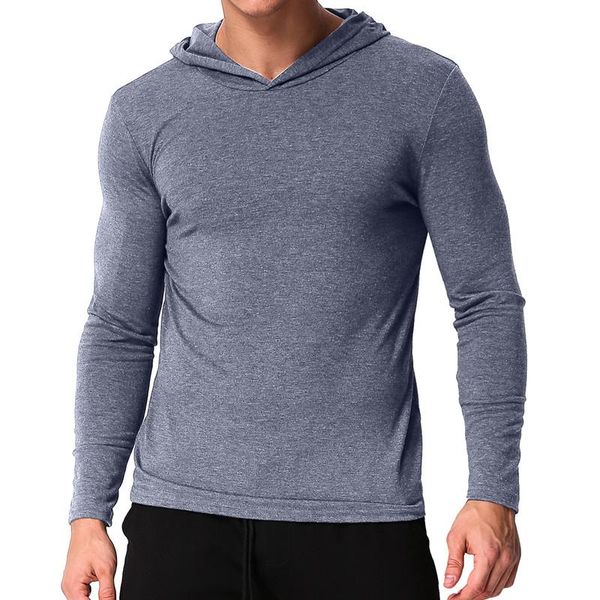 

spring autumn men's t shirt long sleeve hooded bodybuilding tee solid color casual slim fit men t-shirt camisetas pullovers t-shirts, White;black