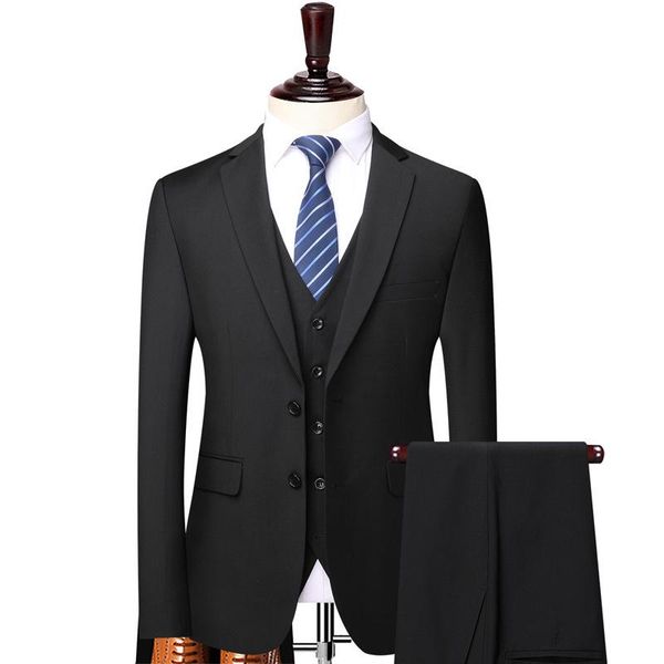 

men's suits & blazers suit four seasons fit professional business man wedding dress wear, White;black