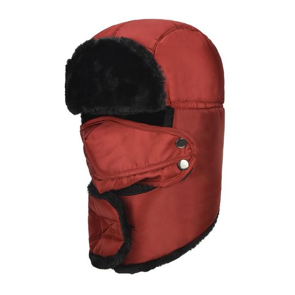 

berets russian hats winter warm earflap bomber scarf men women russia caps thermal hat trooper fur snow ski cap, Blue;gray