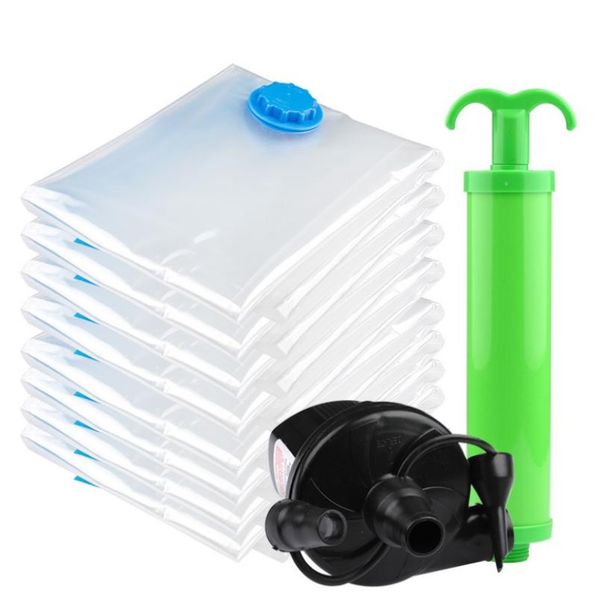 

storage bags 100pcs vacuum bag home organizer transparent border foldable clothes seal compressed travel saving package