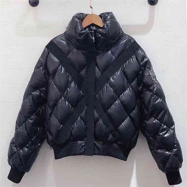 

winter jacket women fashion thick womens coat hooded down jackets parka femme casual docero 210913, Black