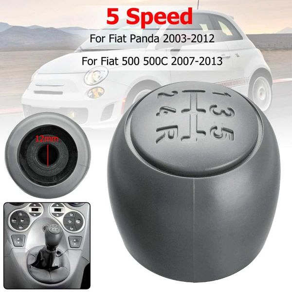 

shift knob 5 speed car manual gear head shifter hand ball for 500 500c 2007-2013 /panda 2003-2012