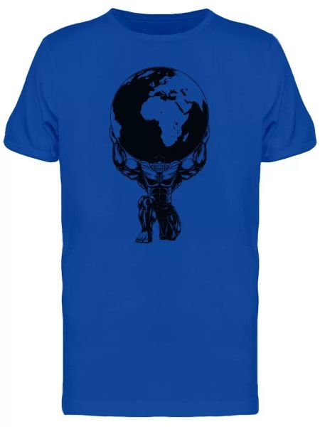 

Bodybuilder Lifting Earth Men's Tee -Image by Shutterstock, White;black