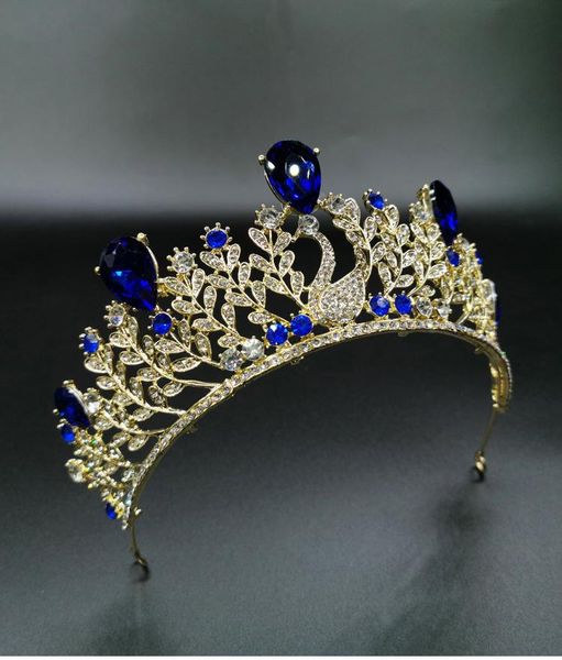 

hair clips & barrettes fashion crowns for women beautiful wedding tiaras luxury jewelry accessories prom birthday costume party headwear, Golden;silver