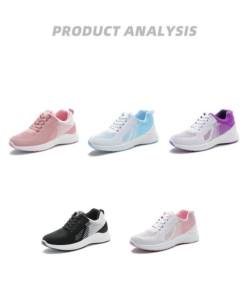 

women's shoes autumn 2021 new breathable soft-soled running shoes casual sports shoe women zd102