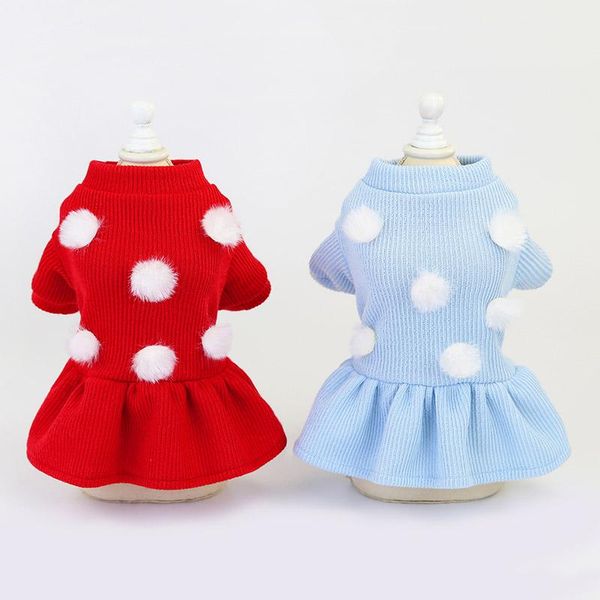 

dog apparel pet autumn and winter korean style fashionable sweater small medium dogs girls warm dress clothes products